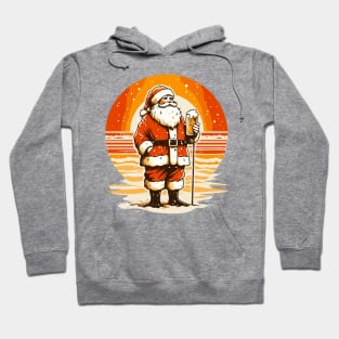 Santa drink beer Hoodie